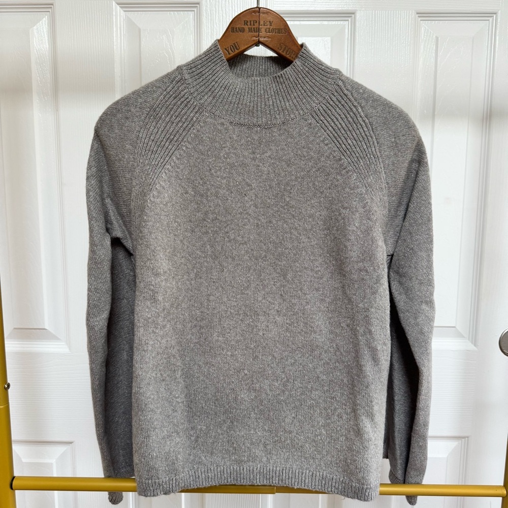 Chico's Trina Cape Pullover Mock Turtleneck Sweater